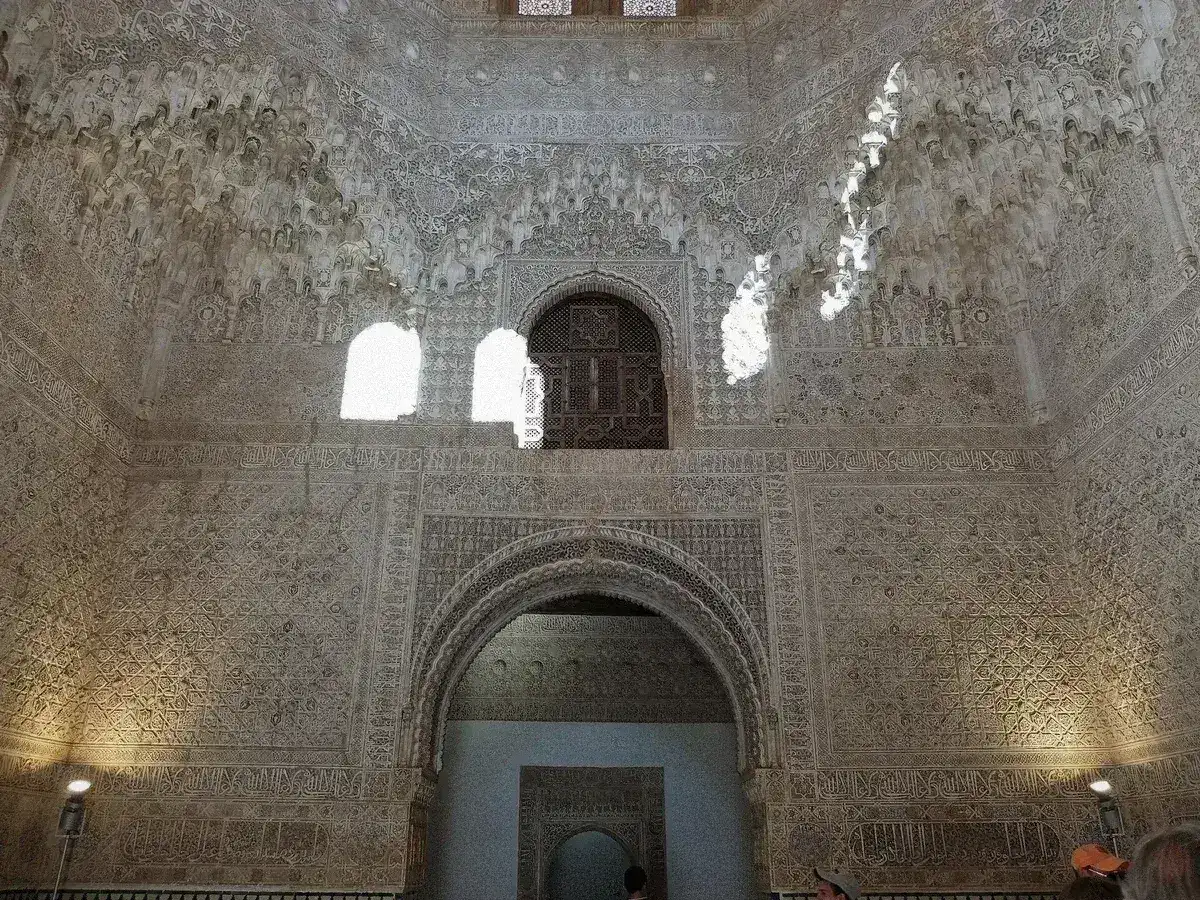 The Hall of Two Sisters and its muqarnas dome in the Nasrid Palaces, Alhambra, Granada