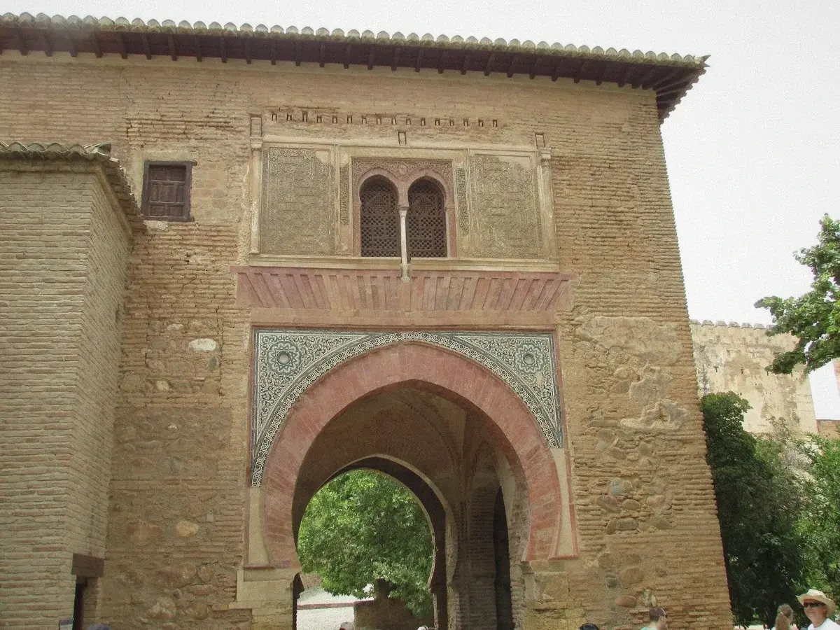 The Puerta del Vino gate at the Alhambra in Granada, Spain